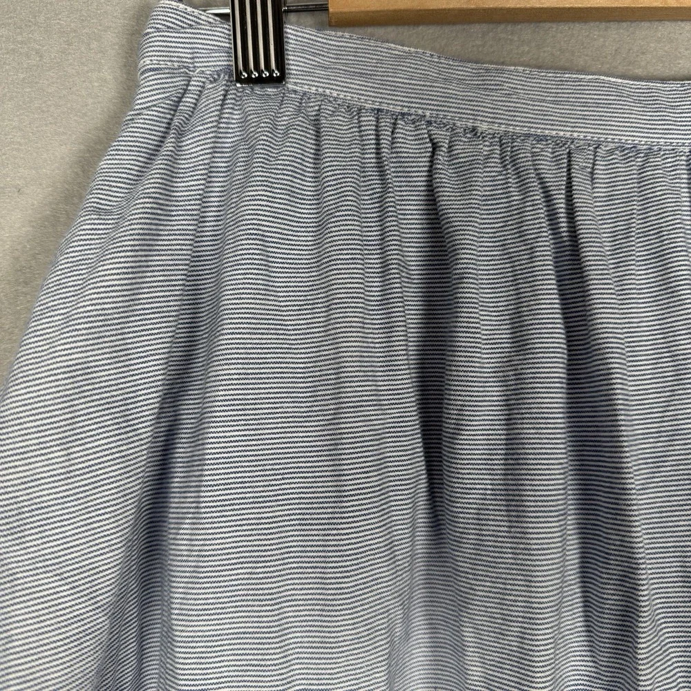 Tommy Hilfiger Mini Skirt Lace Blue 100% Cotton Sz 8 - Picture 8 of 11